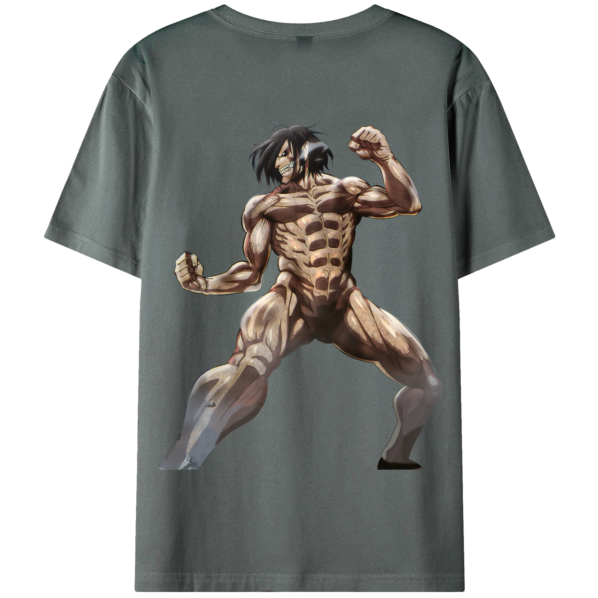 （画像用） 進撃の巨人 Attack on Titan 綿100％半袖Tシャツ（背面プリント）
